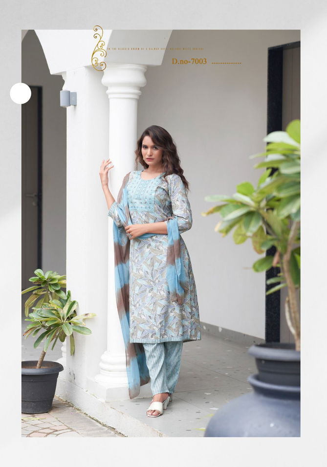 Shagun Vol 7 By Mystic 9 Rayon Printed Kurti With Bottom Dupatta Wholesale Price In Surat
